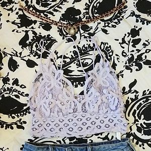 Free people adella lavender  bralette